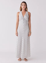 esmaee nautical stripe dress indigo/white stripe