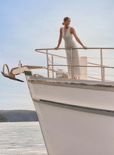 esmaee nautical stripe dress indigo/white stripe