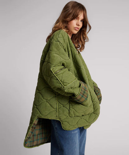 One Teaspoon - Canvas Quilted Flannel Jacket