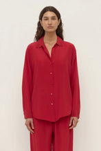 Assembly Label/Betty long sleeved silk shirt (Mulberry)