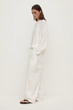 assembly label womens slow burn wide long sleeve tee/antique white