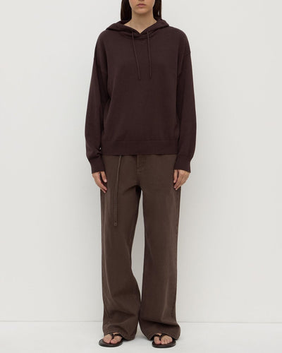 assembly label cotton cashmere hoodie - ganache