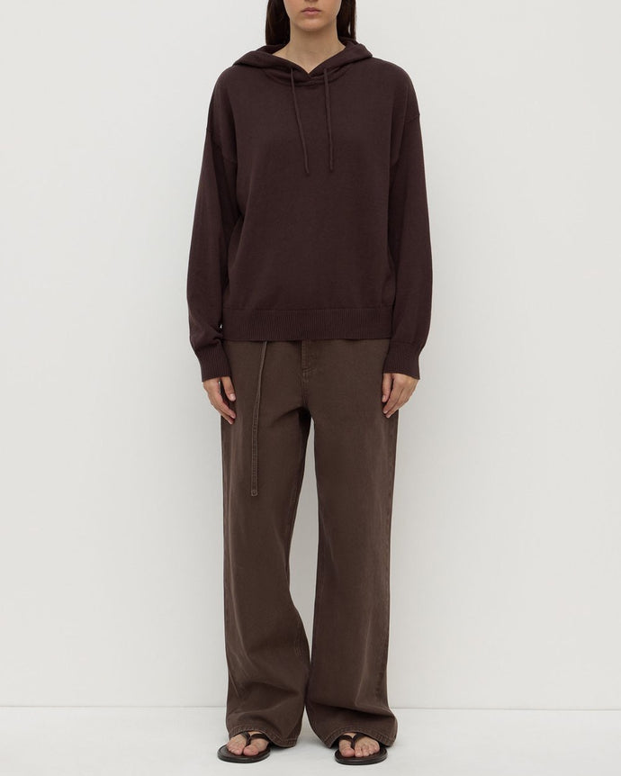 assembly label cotton cashmere hoodie - ganache