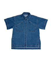 two fold hunter indigo denim shirt