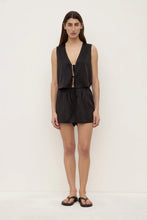 assembly label beal silk tie front top