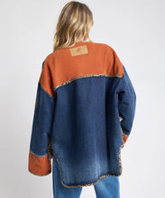 one teaspoon bang bang reversible blocked denim wadded jacket