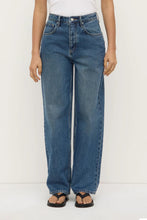 Assembly Label - Oversized High Rise Jean (dark indigo fade)