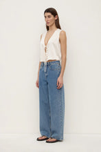 assembly label beal silk tie front top