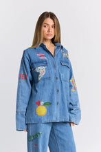 MAKU - Tattoo Denim Shacket