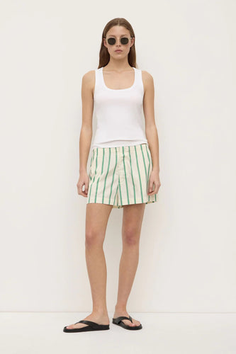 Assembly Label/Agnes Stripe Short/Butter/Bright Green