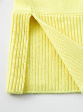Aleger Cashmere/Wool Split Hem Crew Sweater
