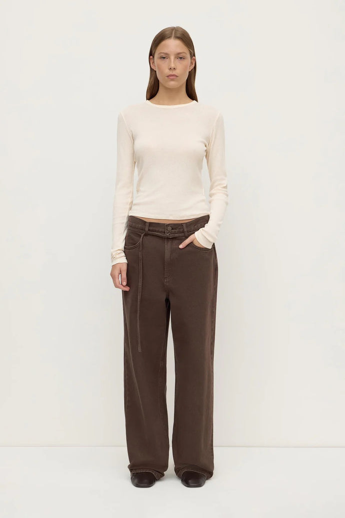 assembly label loose fit jean dark ganache