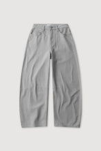 Assembly Label -  High rise barrel jean (light grey)