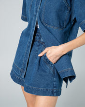 two fold hunter indigo denim shirt