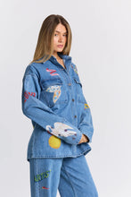 MAKU - Tattoo Denim Shacket