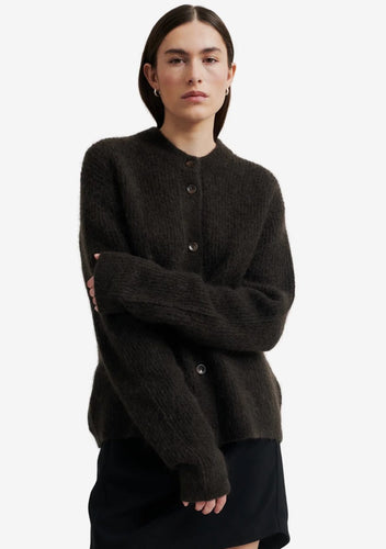 Second Female - Brook Knit Cardigan (Mulch)