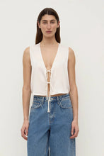 assembly label beal silk tie front top