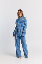 MAKU - Tattoo Denim Shacket