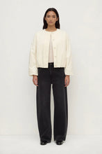 Assembly Label/Zoie Padded Bomber Jacket/Antique White