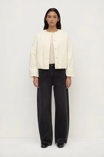 Assembly Label/Zoie Padded Bomber Jacket/Antique White