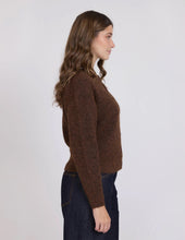 stella and gemma coco cardigan - choc marle