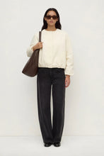 Assembly Label/Zoie Padded Bomber Jacket/Antique White