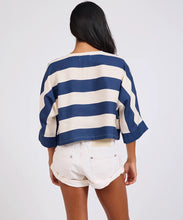 One Teaspoon/Blue Vista Linen Top (Blue/Cream)