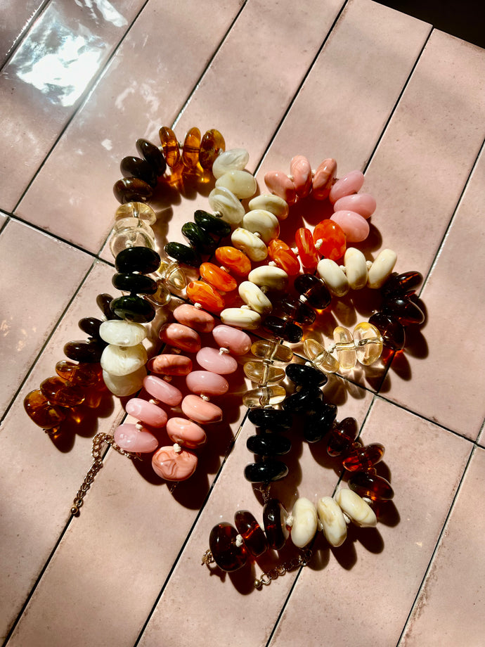 Caravan - Pebble bead necklace