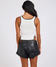 One Teaspoon/Knitted Scallop Tank/Cream