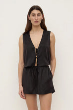 assembly label beal silk tie front top