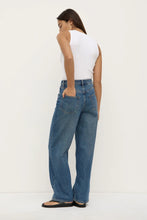 Assembly Label - Oversized High Rise Jean (dark indigo fade)