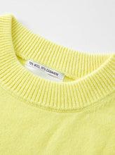 Aleger Cashmere/Wool Split Hem Crew Sweater