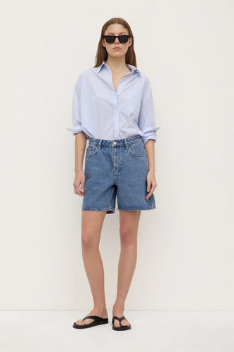 assembly label mid rise vintage denim short