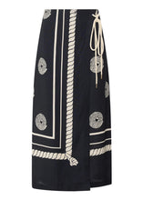 POL - tangle wrap skirt- black/pebble