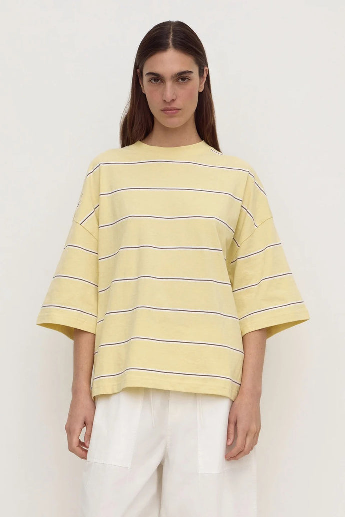 assembly label nora cotton stripe oversized tee rind stripe