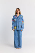 MAKU - Tattoo Denim Shacket