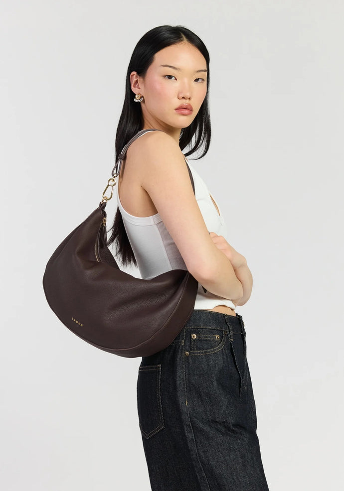 saben noa shoulder bag - cacao luxe