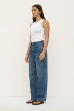 Assembly Label - Oversized High Rise Jean (dark indigo fade)