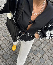 Sissel - Martha Top - one size -  (Black with White Swan)